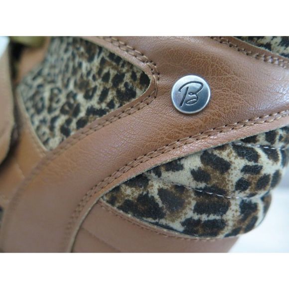 Bakers EW3969 Women's Sz 8 Leopard Print Opposition Strappy Wedge High Top Shoes - Picture 9 of 13